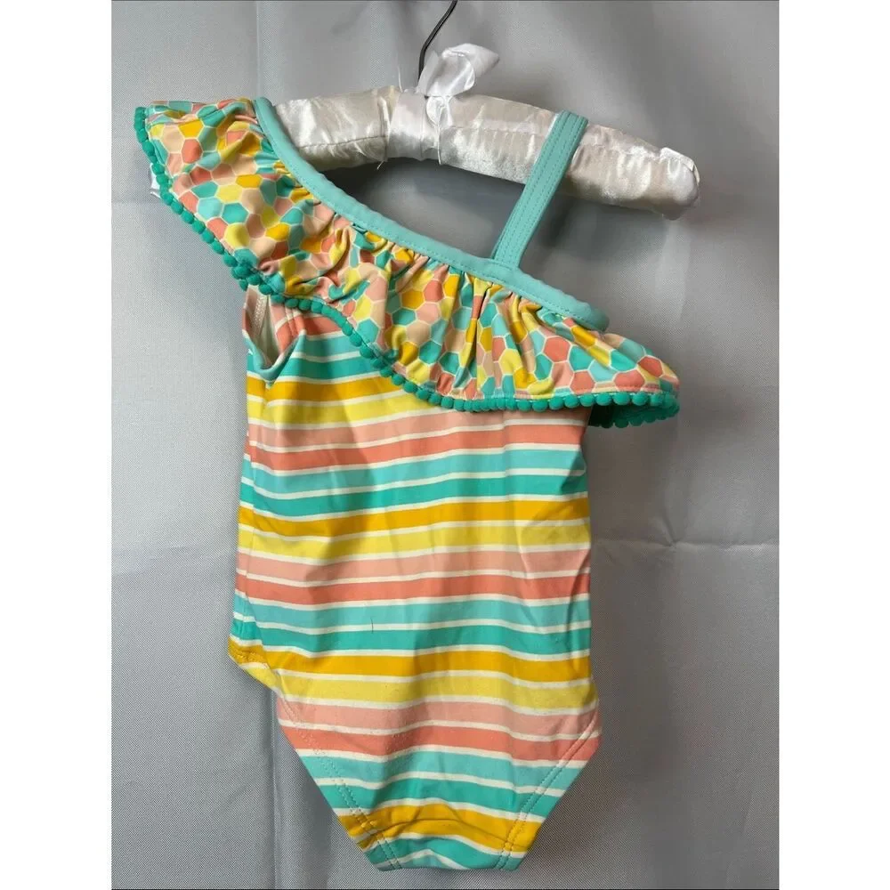 Matilda Jane Lollipop lines Swimsuit NWOT size 2